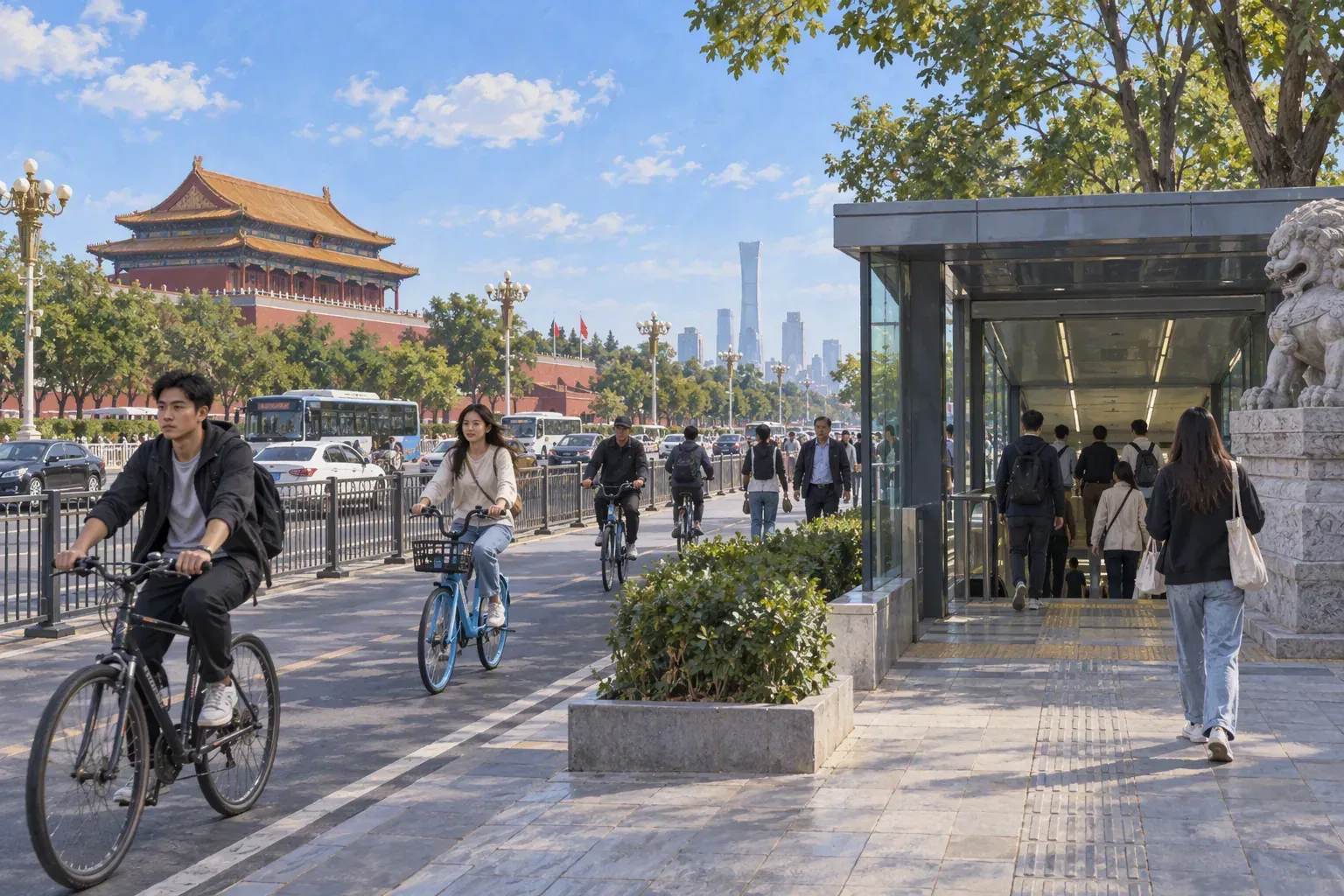 Daily commute and student life in Beijing