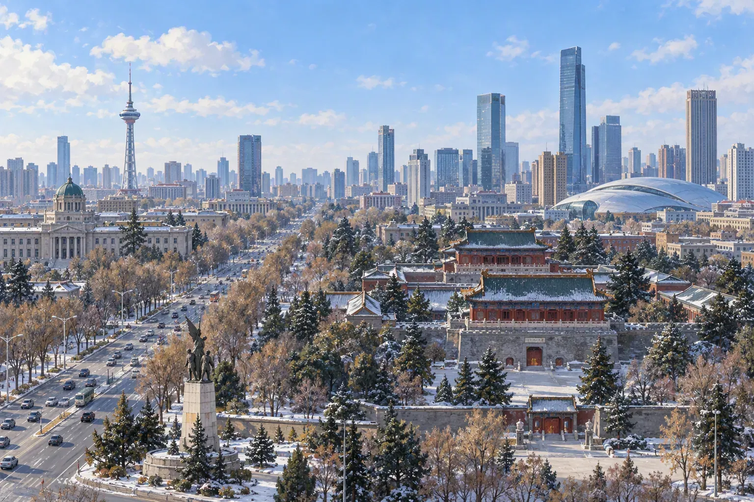 Illustration of studying and living in Changchun