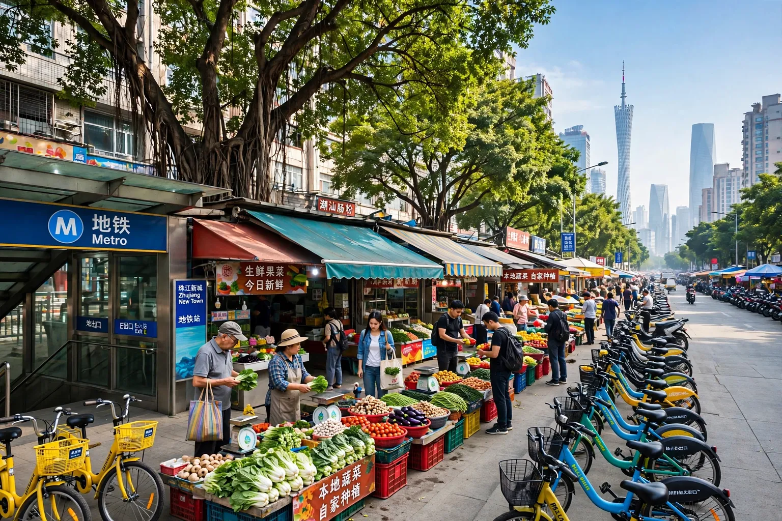 Daily commute and student life in Guangzhou