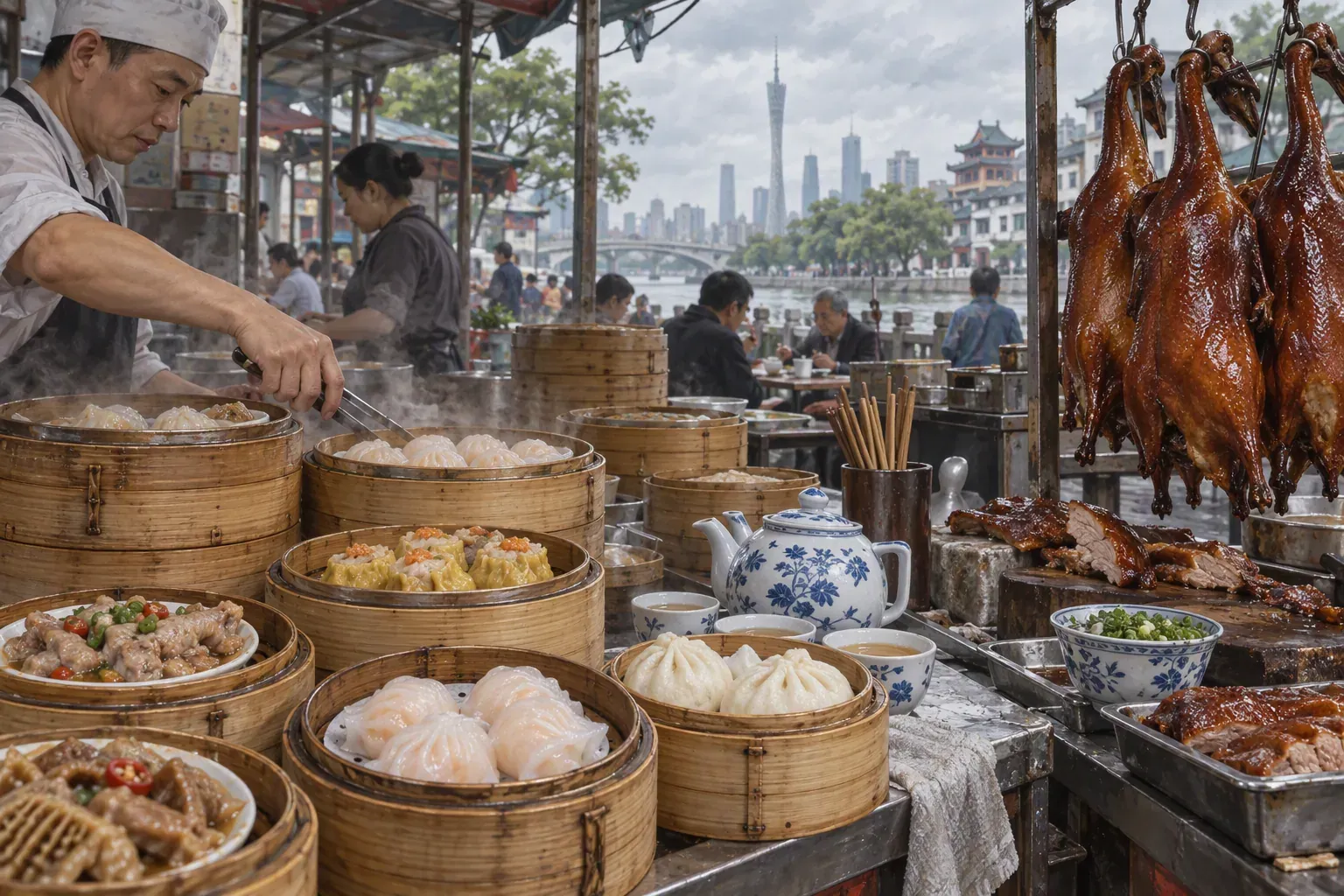 Guangzhou dim sum and Cantonese food
