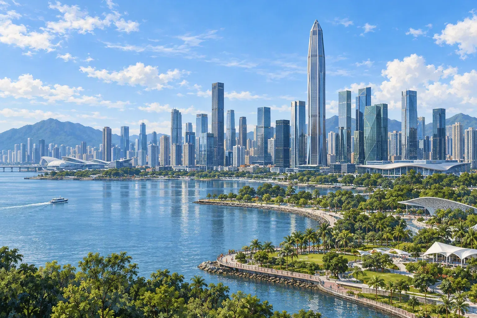 Illustration of studying and living in Shenzhen