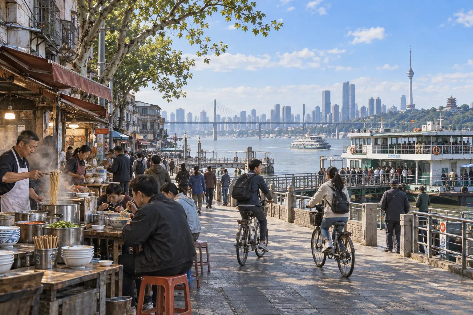 Daily commute and student life in Wuhan