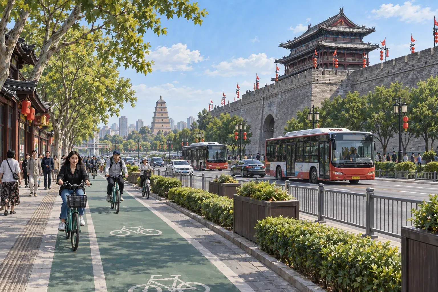 Daily commute and student life in Xi'an